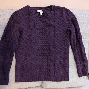 Set of Two Croft&Barrow Cable Sweaters, women's small